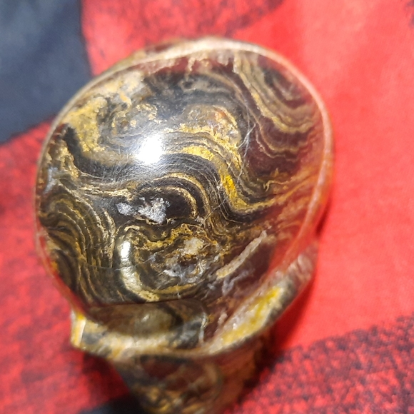 STROMOTOLITE CRYSTAL SKULL Genuine Crystal Peru - Picture 3 of 10